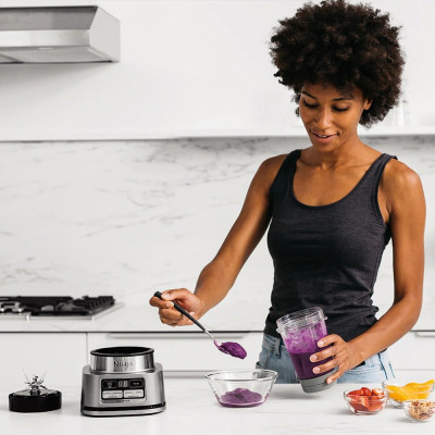 نينجا خلاط POWER NUTRI™ DUO، بقوة 1100 واط٫ فضي