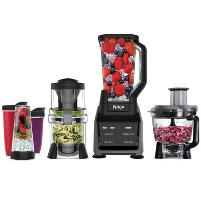 Nutri Ninja Food Processor & Blender 1200W, Capacity 2.1/1.4 Liter