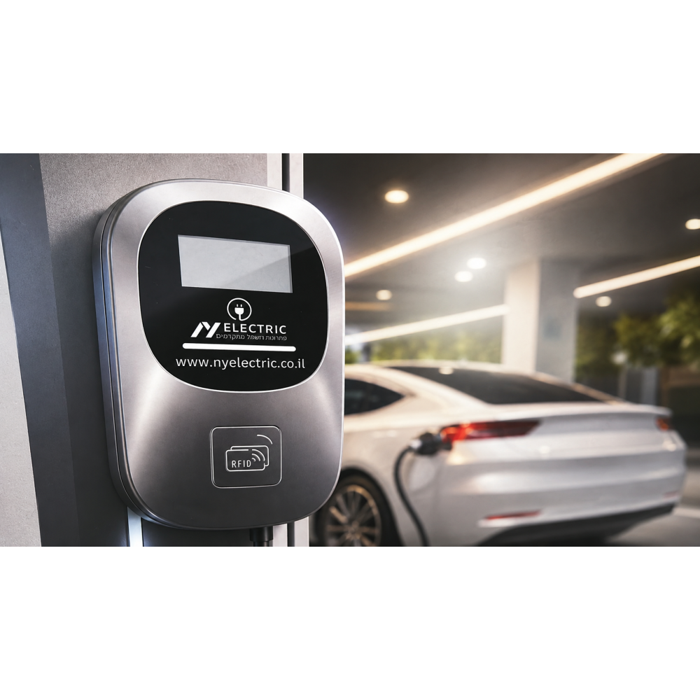  شاحن سيارات كهربائية ذكي NY Electric EV PRO بقدرة 22 كيلوواط و32 أمبير مع WiFi وBluetooth وRFID وكابل 5 متر 