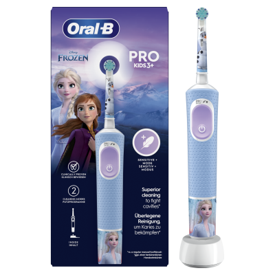 أورال-بي فرشاة أسنان كهربائية Vitality Pro Frozen للاطفال، لون أزرق