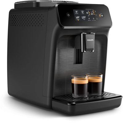  Philips 1200 Series Espresso Coffee Machine Automatic Omnia Pure, Black 