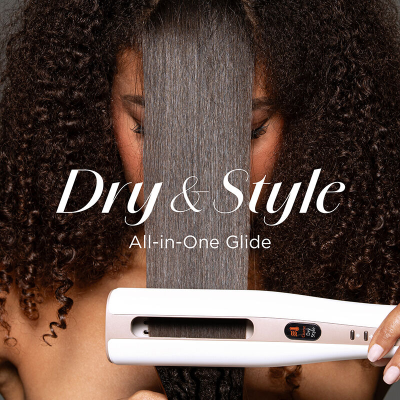 تشي مصفف شعر LAVA AirGlide الكل في واحد بدرجة حرارة 210 مئوية لون لؤلؤي