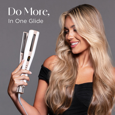 تشي مصفف شعر LAVA AirGlide الكل في واحد بدرجة حرارة 210 مئوية لون لؤلؤي