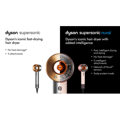 دايسون مجفف شعر Supersonic بقدرة 1600 واط لون Bronze Pink