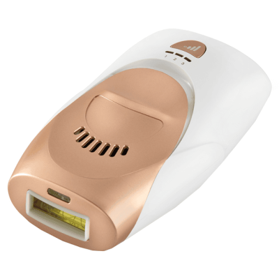  سينسيكا جهاز إزالة الشعر Sensilight Mini بتقنية IPL باستخدام الومضات، استخدام سلكي، أبيض/ذهبي وردي. 