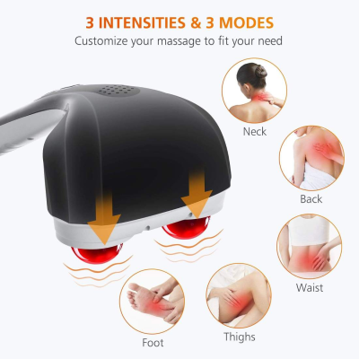  Medics Care Hand Massager Rechargeable, Black &amp;amp; White 