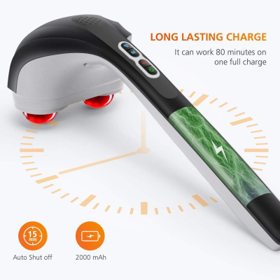  Medics Care Hand Massager Rechargeable, Black &amp;amp; White 