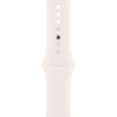 أبل ساعة Watch Series 11 GPS قياس 46 مم هيكل ألمنيوم لون ذهبي وردي مع سوار Light Blush