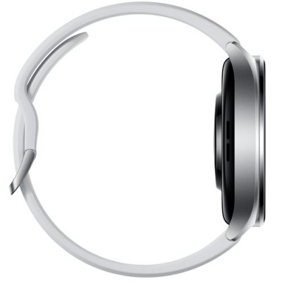 شاومي ساعة ذكية 2 بنظام تشغيل Google Wear OS بحجم 1.43 انش، فضي