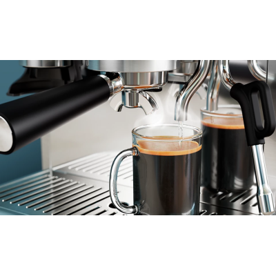 فيليبس ماكينة إسبريسو نصف أوتوماتيكية Barista Brew مع مطحنة مدمجة، فضي