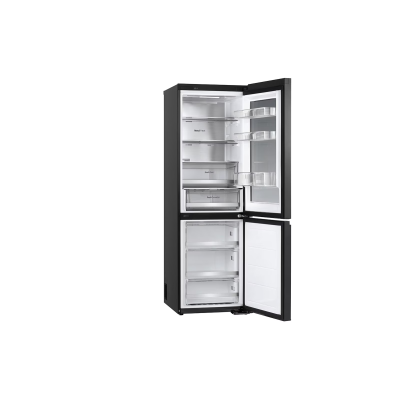  LG Refrigerator InstaView Bottom Mount 349 Ltr, Inverter Compressor Save Energy, Black Stainless. 