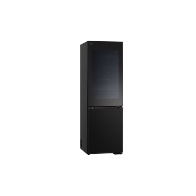  LG Refrigerator InstaView Bottom Mount 349 Ltr, Inverter Compressor Save Energy, Black Stainless. 