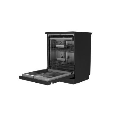  Midea Dishwasher 8 Programs, 14 Place Setting, 3 Racks, Black. 