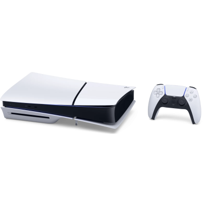 سوني PlayStation 5 Slim 1TB Blu-Ray Edition – جهاز ألعاب – سنة ضمان من المستورد الرسمي – أبيض