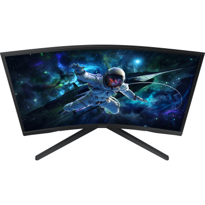 سامسونج أوديسي G5 S27CG552EM شاشة ألعاب منحنية 27 بوصة دقة QHD تقنية VA تردد 165Hz FreeSync زمن استجابة 1 مللي ثانية – ثلاث سنوات ضمان من المستورد الرسمي، اللون الأسود