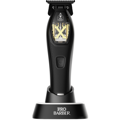 برو باربر ماكينة قص شعر احترافية قابلة للشحن Trimmer ZX-02 – بتشطيب أسود مع ذهبي، مع ضمان من المستورد الرسمي.