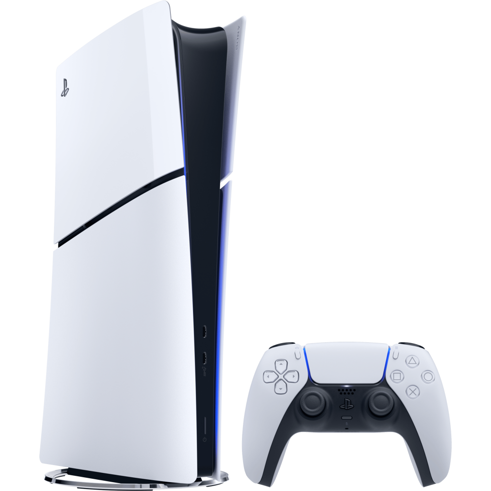  سوني PlayStation 5 Slim 1TB Digital Edition – جهاز ألعاب – سنة ضمان من المستورد الرسمي – أبيض 