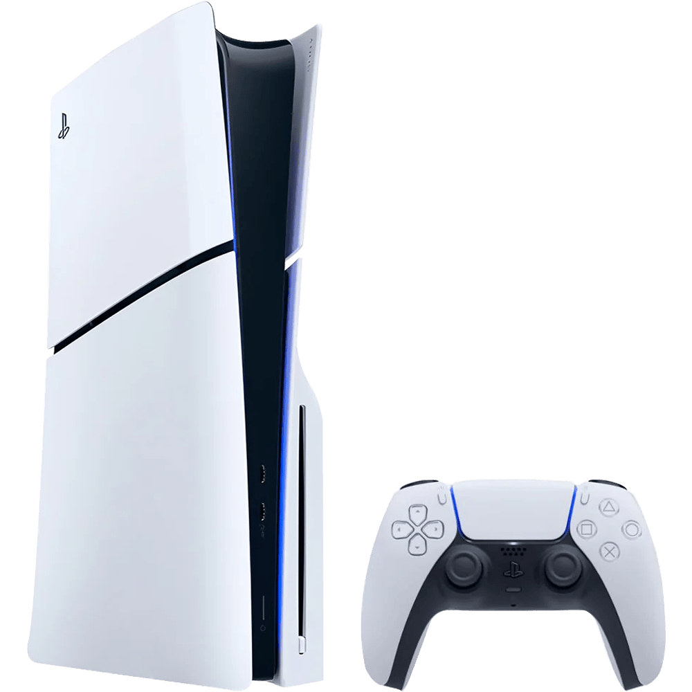 سوني PlayStation 5 Slim 1TB Blu-Ray Edition – جهاز ألعاب – سنة ضمان من المستورد الرسمي – أبيض