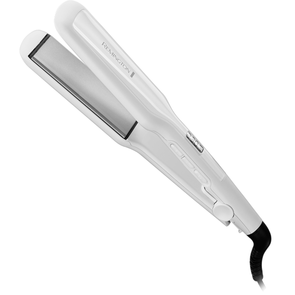  ريمنجتون مكواة شعر سيراميكية واسعة S5527 Pro Ceramic Extra Wide – اللون أبيض، مع ضمان من المستورد الرسمي. 