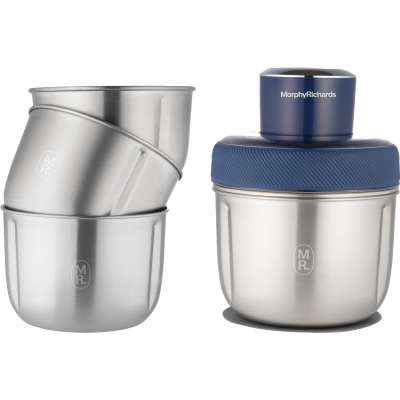 Morphy Richards Fast Food Chopper with 3 Bowls Model 48653 – 1-Year Warranty by Sarig, the Official Importer