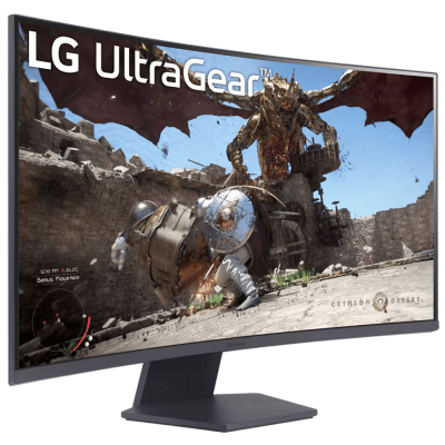 إل جي UltraGear 32GS60QC-B شاشة ألعاب منحنية 32 بوصة تدعم FreeSync لوحة VA دقة QHD زمن استجابة 1 مللي ثانية معدل تحديث 180 هرتز اللون أسود - ضمان ثلاث سنوات من المستورد الرسمي