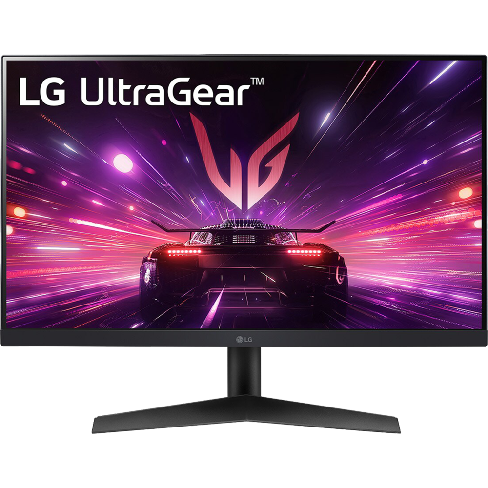 إل جي UltraGear 24GS60F-B شاشة ألعاب 23.8 بوصة G-Sync لوحة IPS دقة FHD تدعم HDR10 زمن استجابة 1 مللي ثانية معدل تحديث 180 هرتز اللون أسود - ضمان ثلاث سنوات من المستورد الرسمي