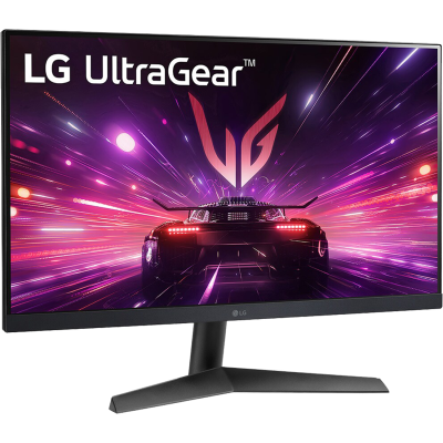 إل جي UltraGear 24GS60F-B شاشة ألعاب 23.8 بوصة G-Sync لوحة IPS دقة FHD تدعم HDR10 زمن استجابة 1 مللي ثانية معدل تحديث 180 هرتز اللون أسود - ضمان ثلاث سنوات من المستورد الرسمي