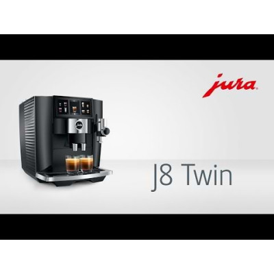 ماكينة قهوة بحبوب كاملة Jura موديل J8 Twin – أسود – ضمان سنتين من المستورد الرسمي