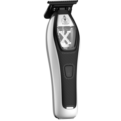 برو باربر ماكينة قص شعر احترافية قابلة للشحن Trimmer ZX-02 – اللون أبيض، مع ضمان من المستورد الرسمي.